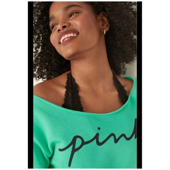 PINK Victoria's Secret Sweaters - Victoria's Secret PINK Slouchy Crew XL